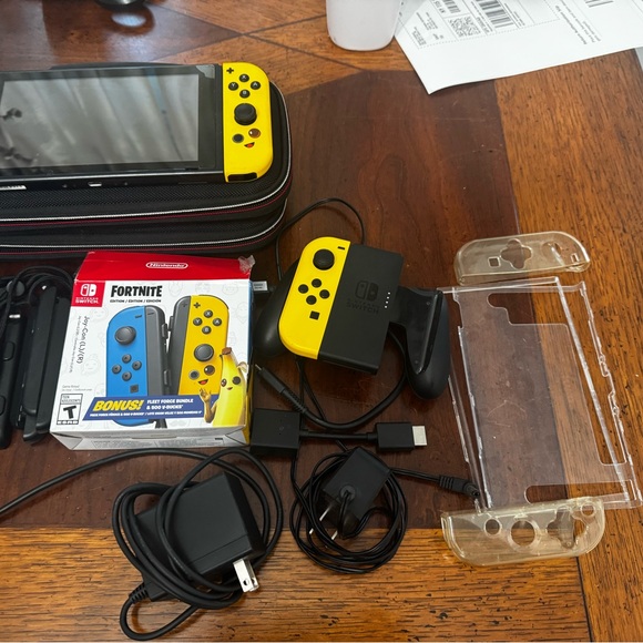 Nintendo Switch Fortnite Edition - Black, Blue, and Red - Picture 3 of 11